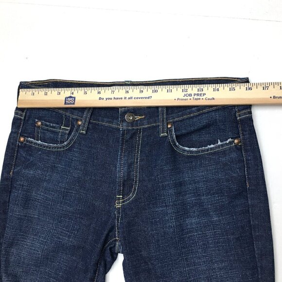 Old Navy Women's Jeans Low Rise Boot Cut Stretch Dark Wash size 8 length 32" - Picture 4 of 8